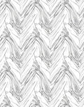 Abstract Zigzag Sketch Texture Rug
