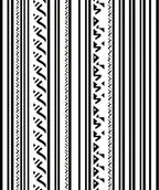 Black White Vertical Striped Geometric Rug