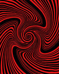Abstract Red Black Swirl Pattern Rug