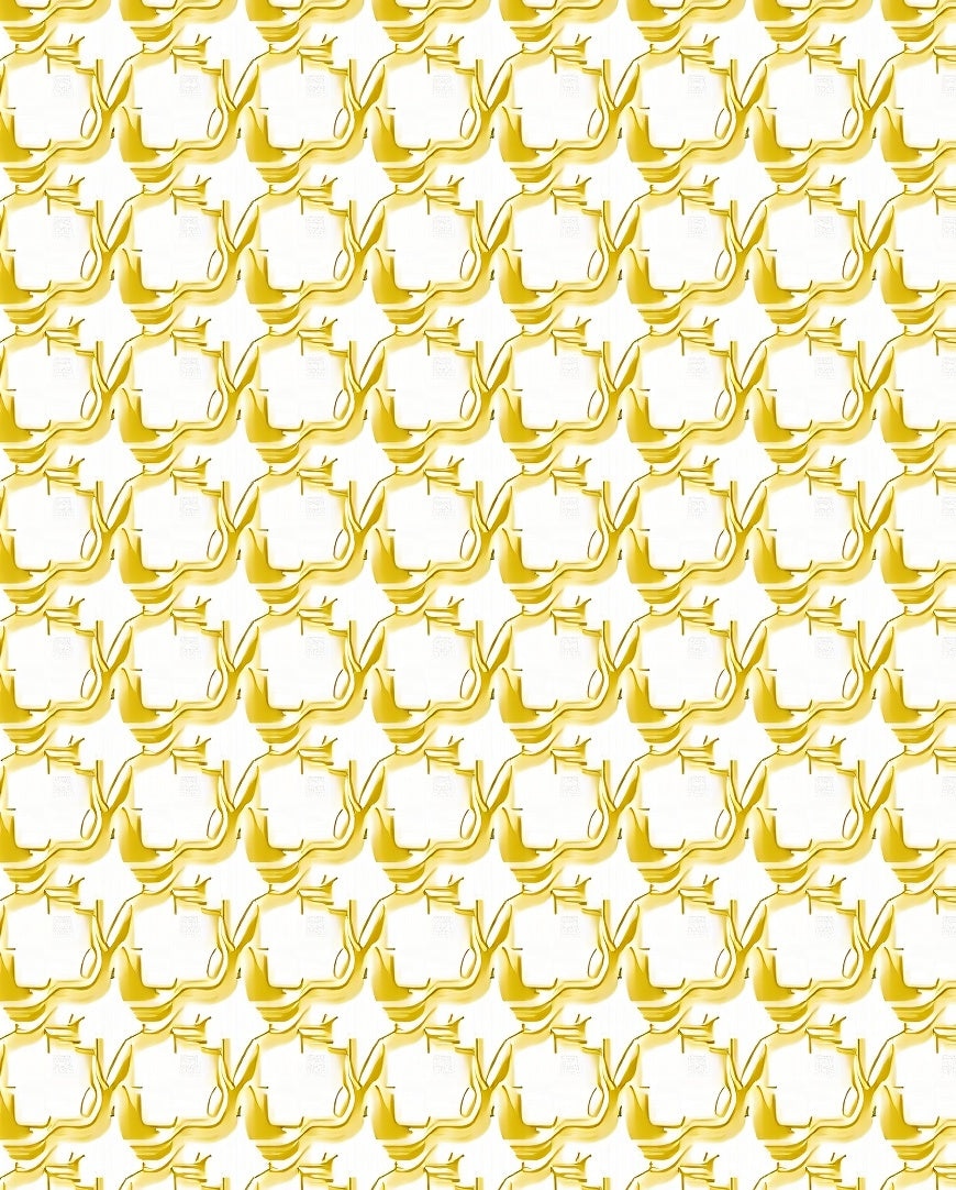 Golden Teacup Pattern Rug