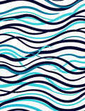 Abstract Wave Pattern Design Rug