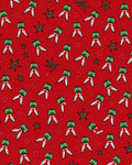 Crimson Festive Starburst Legs Rug