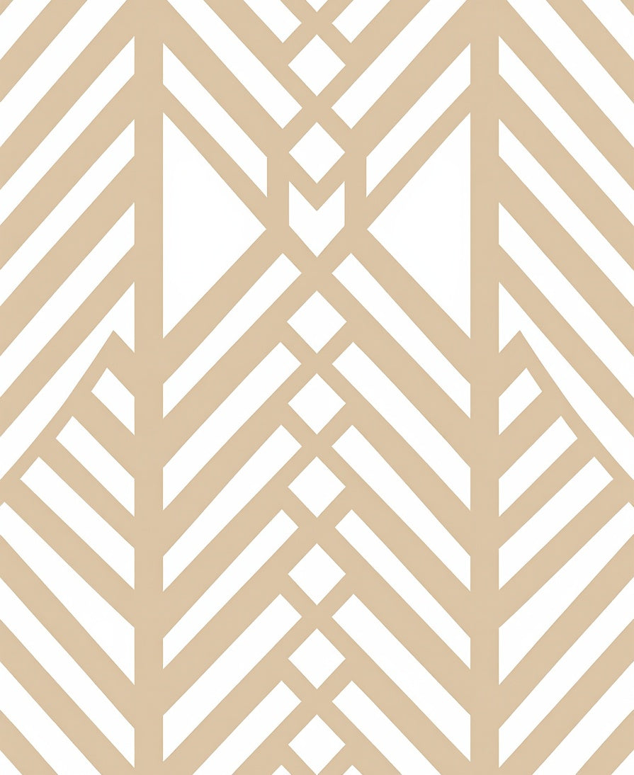 Geometric Abstract Stripe Pattern Rug