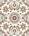 Vintage Floral Scrollwork Design Rug