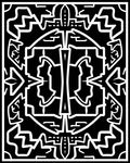 Black And White Abstract Geometric Art Rug