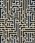 Maze Pattern With Off-White Lines Rug