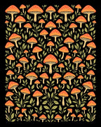 Mushroom Woodland Pattern Rug