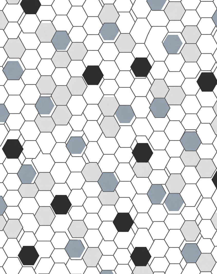 Geometric Hexagon Pattern Rug