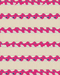 Bold Fuchsia Geometric Striped Design Rug