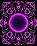 Ornate Pink Purple Mandala Pattern Rug