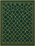 Elegant Geometric Lattice Design Rug