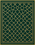 Elegant Geometric Lattice Design Rug