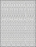 Monochrome Geometric Repeating Pattern Rug