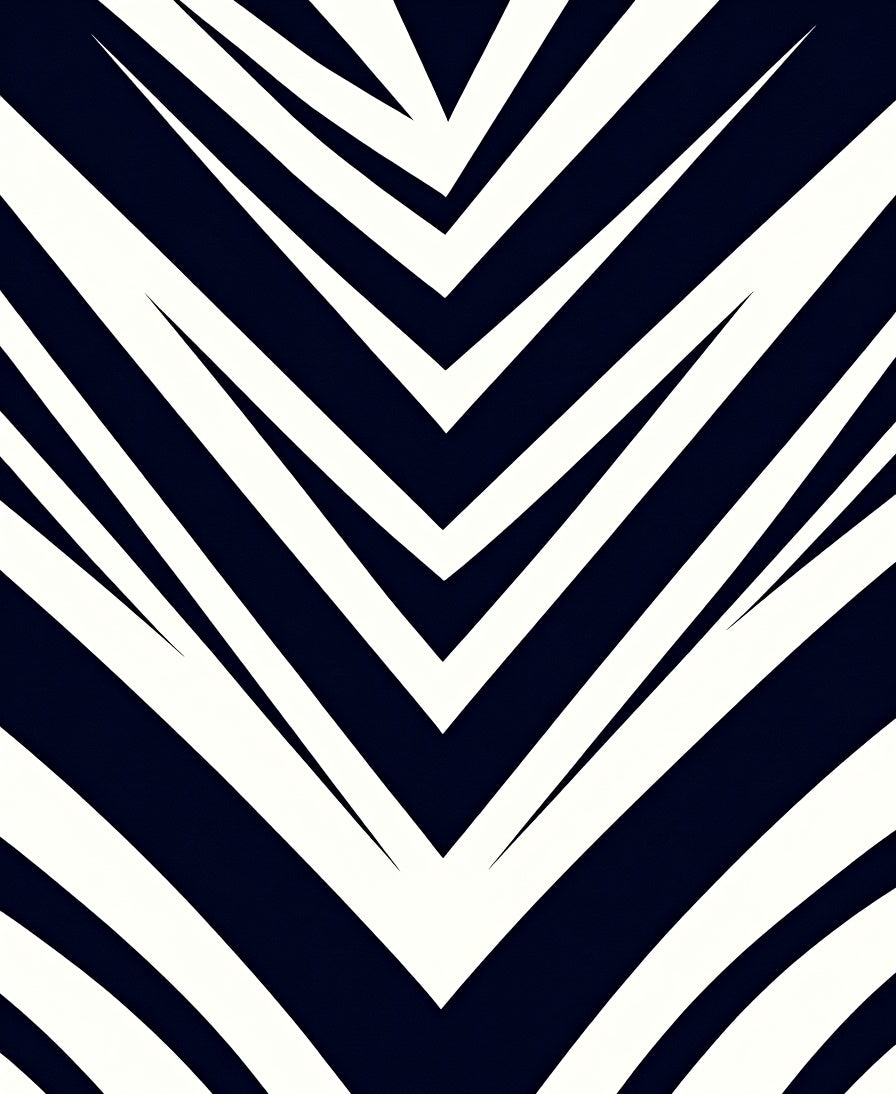 Sharp Angled Stripes Pattern Rug