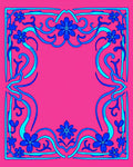 Vibrant Floral Swirls Design Rug