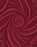 Burgundy Swirl Art Nouveau Design Rug