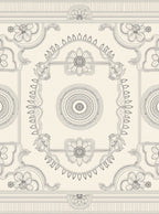 Classic Floral Mandala Arch Design Rug