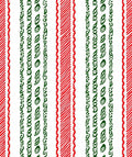 Striped Red Green Vertical Bands Rug