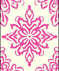 Fuchsia Scroll Floral Symmetry Rug