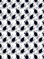 Playful Black Ovations Pattern Rug