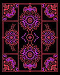 Floral Geometric Statement Rug