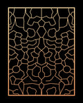 Geometric Network Pattern Rug