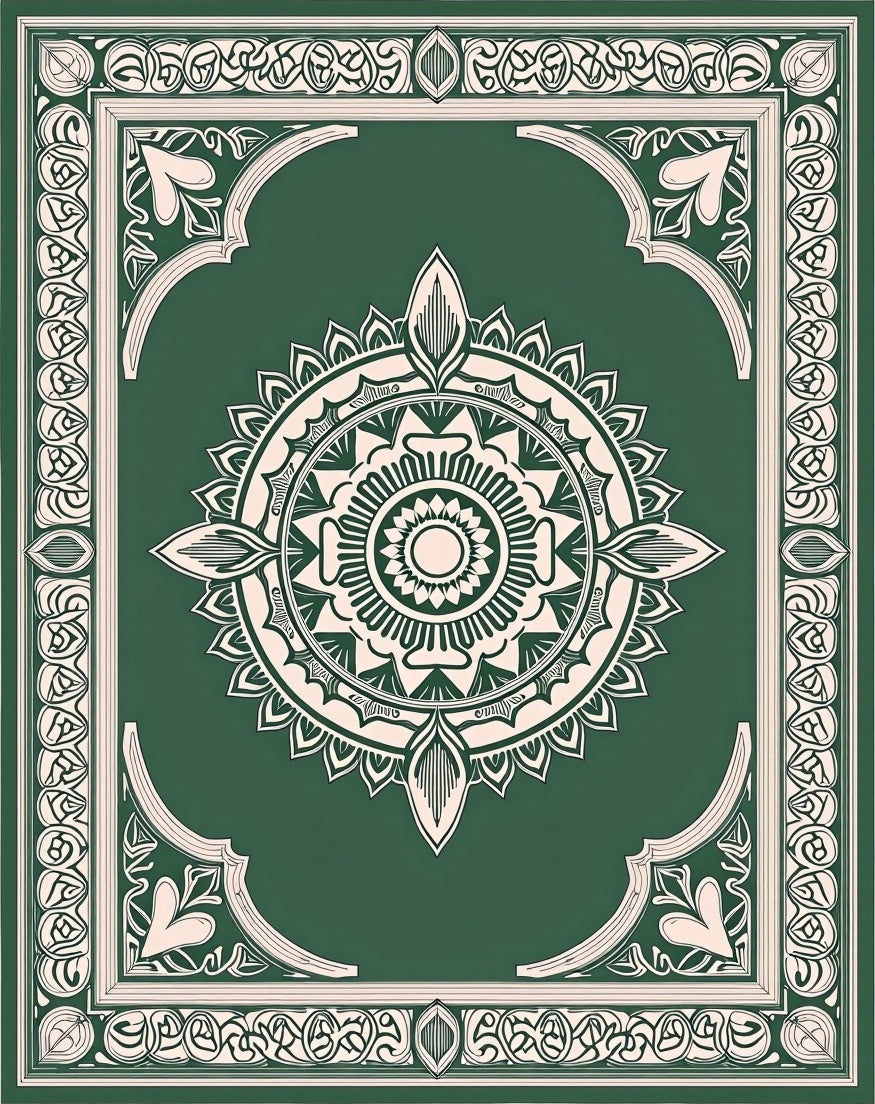 Classic Mandala Geometric Pattern Rug