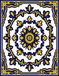 Ornate Floral Medallion Pattern Design Rug