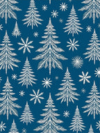 White Pine Forests and Snowflakes Rug