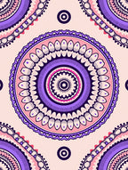 Mandala Pattern Decorative Boho Rug