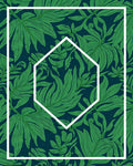 Lush Green Leafy Botanical Textile Rug