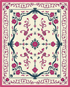 Victorian Floral Swirl Pattern Rug