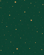 Emerald Green Gold Dot Pattern Rug
