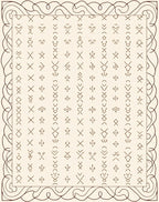 Abstract Symbols Geometric Pattern Design Rug