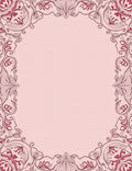 Rose Floral Art Nouveau Border Design Rug
