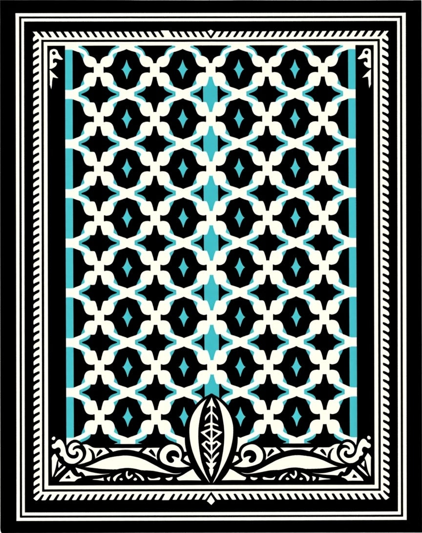 Geometric Diamond Lattice Rug