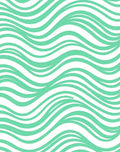 Serene Aqua Wavy Stripes Rug