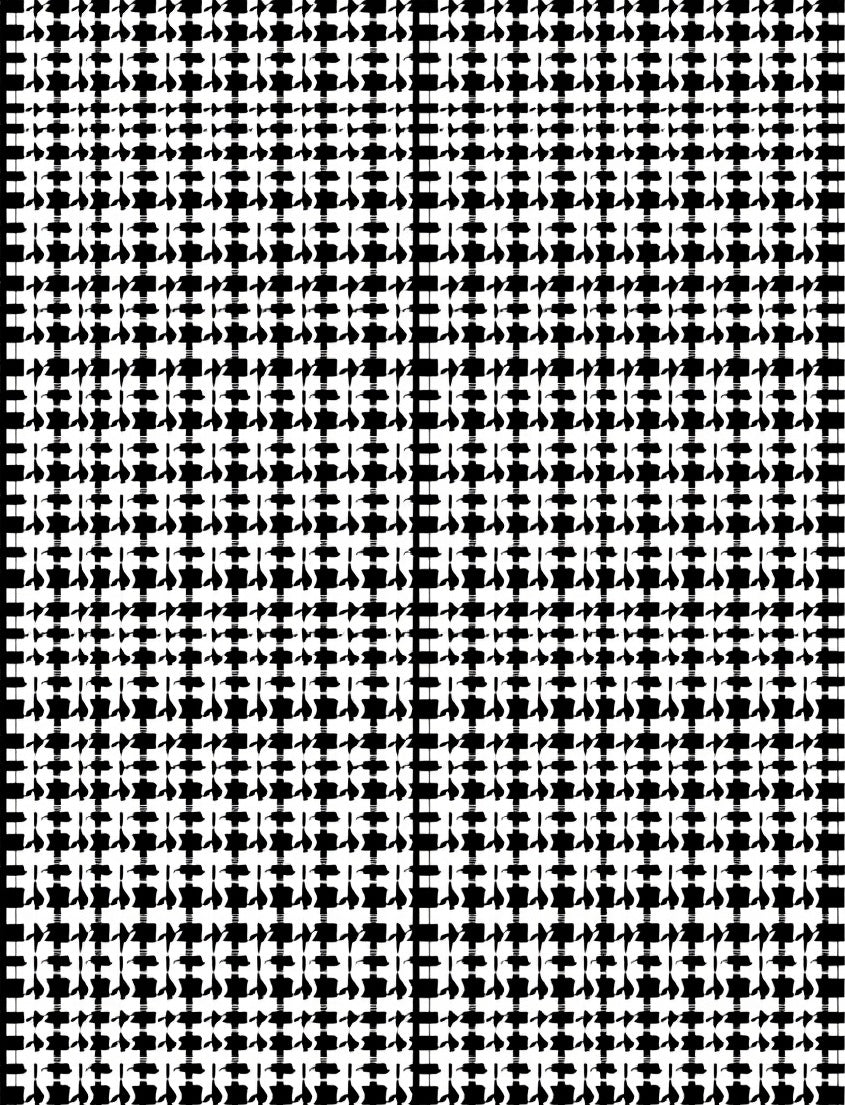 Classic Houndstooth Pattern Rug