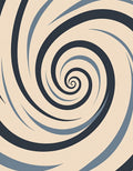 Abstract Swirl Pattern Design Rug