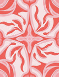 Coral Swirls Organic Pattern Rug