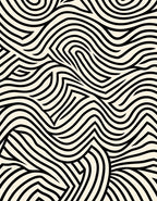 Abstract Swirl Black Ivory Pattern Rug