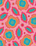 Vibrant Floral Psychedelic Pattern Rug