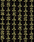 Yellow Botanical Vine Lattice Pattern Rug