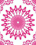 Pink Mandala Flower Pattern Design Rug
