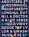 Bold Typographic Pattern Rug
