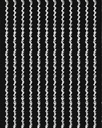 Black White Vertical Script Stripe Pattern Rug