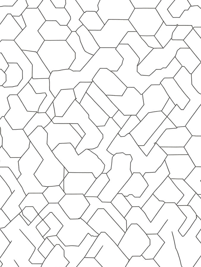 Abstract Geometric Fragmented Pattern Rug