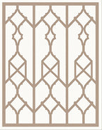 Neutral Toned Geometric Lattice Rug