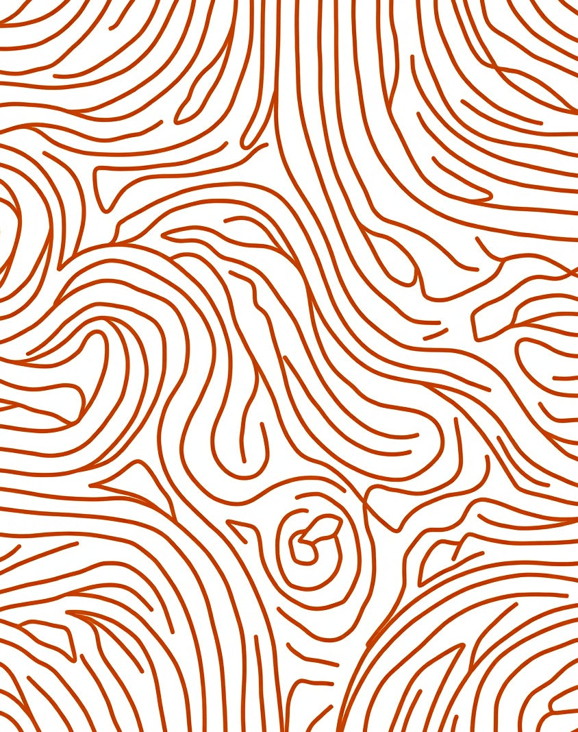Flowing Contour Wood Grain Abstract Design Rug