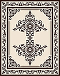 Elegant Scrollwork And Floral Motif Rug